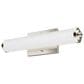 Hunter Holly Grove 18" 2-Light Vanity with Cased White Shade in Brushed Nickel, , large
