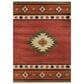 Dalyn Rug Company Phoenix 5" x 7"6" Paprika Indoor/Outdoor Area Rug, , large