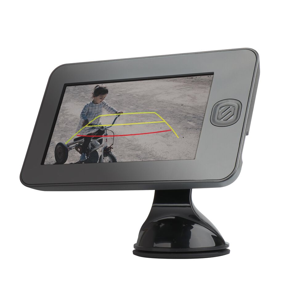 Scosche Wbusspf43 Wireless Solar Powered Backup Camera System With 4 3 Color Dash Monitor And License Plate Frame For Cars Trucks And Suvs Nebraska Furniture Mart