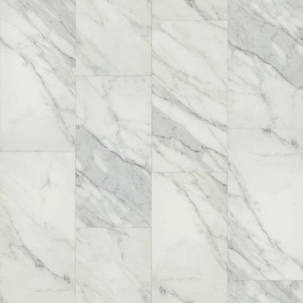 Shaw Pylon SPC Carrara White 12&quot; x 24&quot; Luxury Vinyl Tile, , large