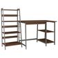 Signature Design by Ashley Soho Home Office Desk and Shelf in Dark Brown, , large