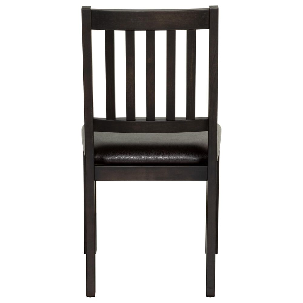 Radius Ashford Side Chair with Brown Cushion in Black, , large