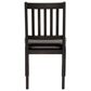 Radius Ashford Side Chair with Brown Cushion in Black, , large