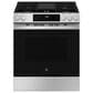 GE Appliances 2-Piece Kitchen Package with 5.3 Cu. Ft. Slide-In Gas Range and 1.9 Cu. Ft. Over-The-Range Microwave in Stainless Steel and Black, , large