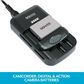 Bower DSLR Universal Charger with Rechargeable Batteries in Black, , large