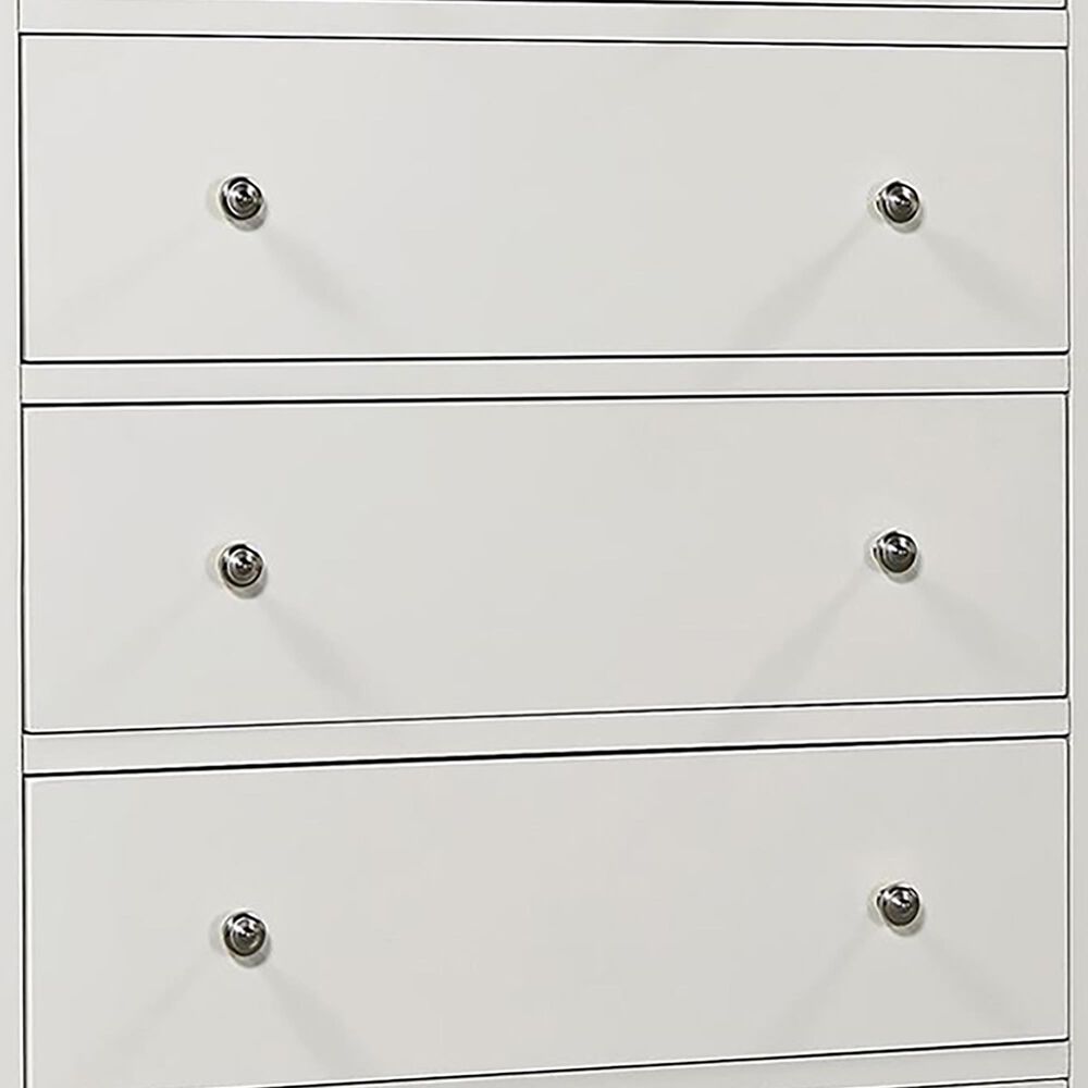 Riva Ridge Cambridge 5-Drawer Chest in White, , large