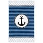 Safavieh Carousel Nautical 3"3" x 5"3" Navy and Ivory Kids  Area Rug, , large