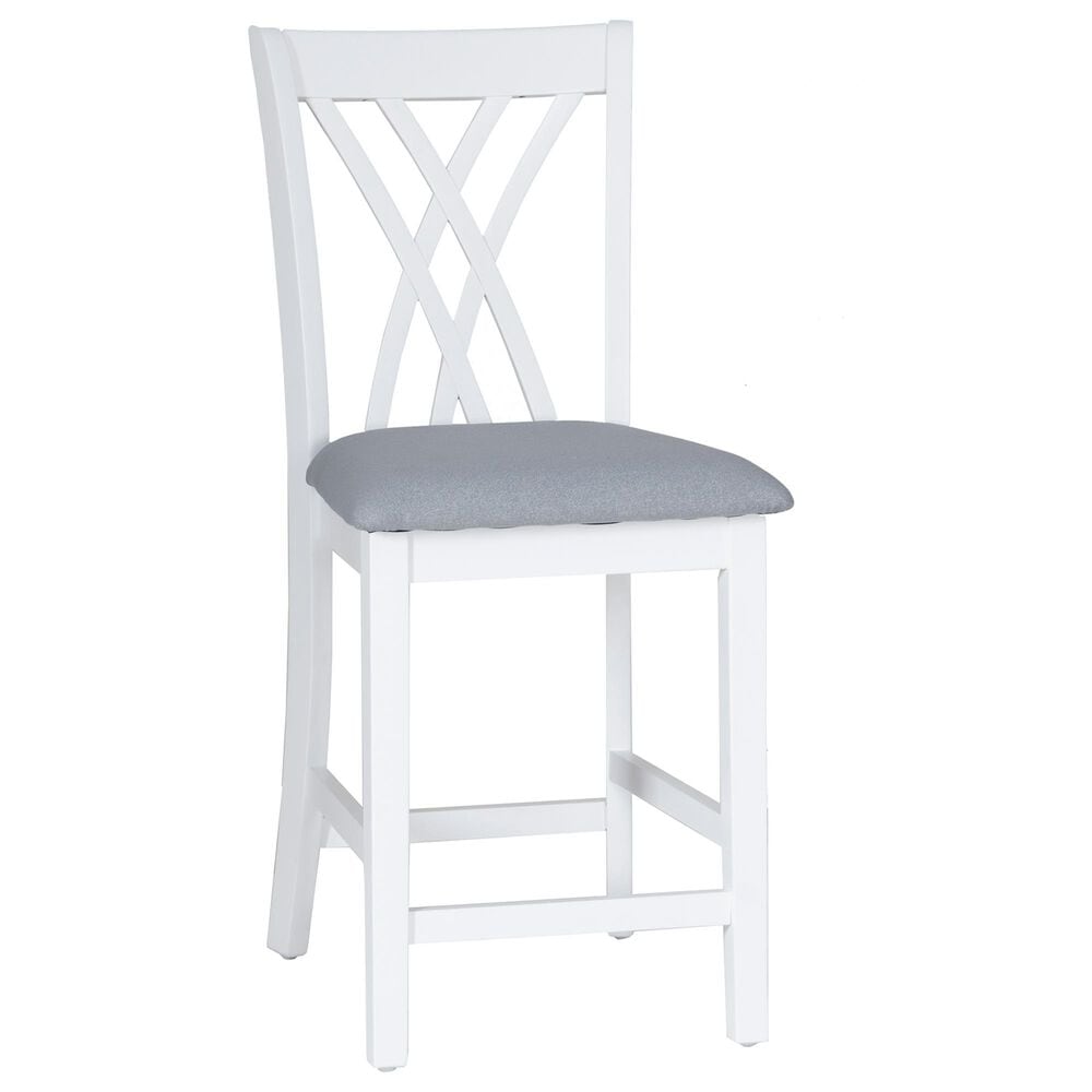 Linon Home Decor Maggie Counter Stool in White, , large