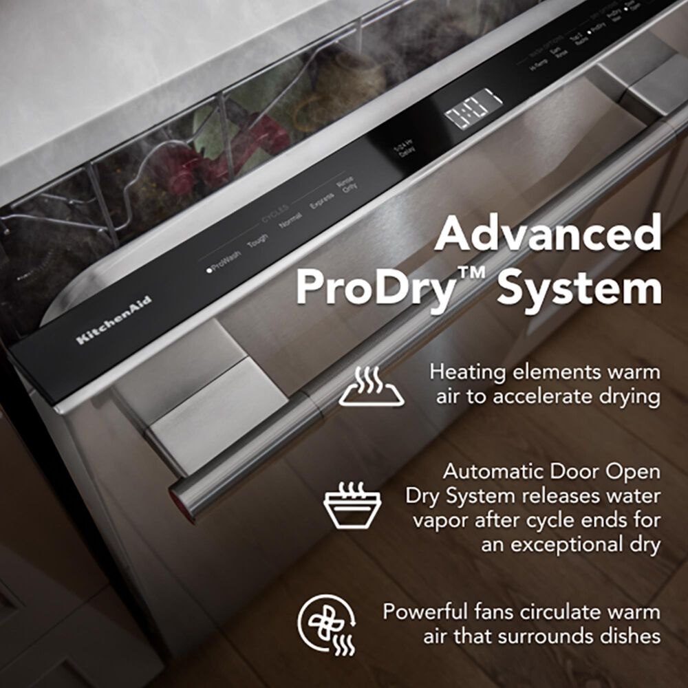 KitchenAid 24&quot; Third Rack Dishwasher with Bar Handle and Advanced ProDry System in Juniper, , large