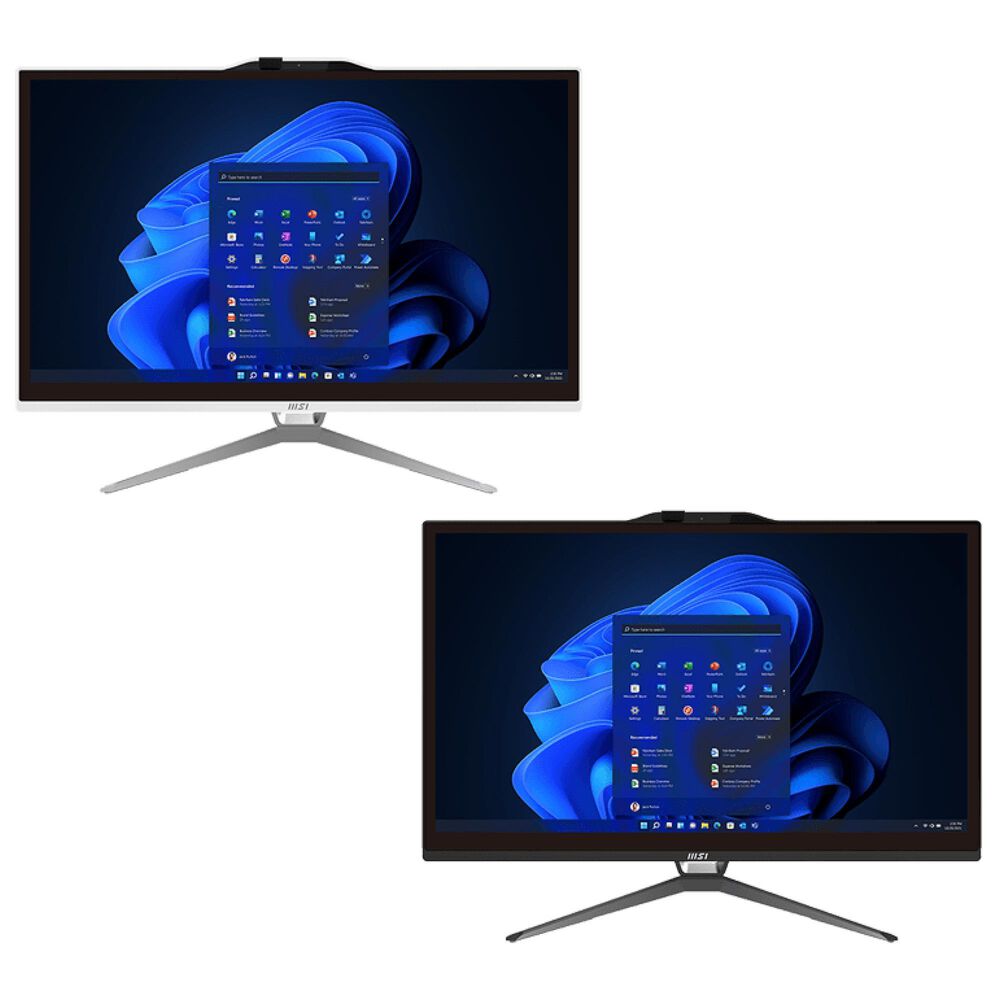 MSI 21.5&quot; Pro AP222 All-in-One Desktop | Intel Pentium Gold G7400 - 4GB RAM - Intel UHD 730 Graphics - 128GB SSD in Black, , large