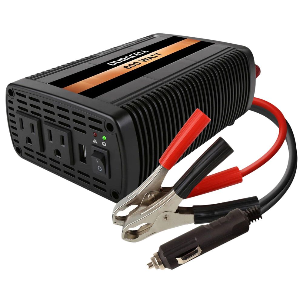 Duracell 800W High Power Inverter with USB Port in Black, , large