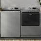 Maytag 5.3 Cu. Ft. Smart Pet Pro Top Load Impeller Washer and 7.4 Cu. Ft. Electric Smart Top Load Dryer Laundry Pair in Classic Silver, , large