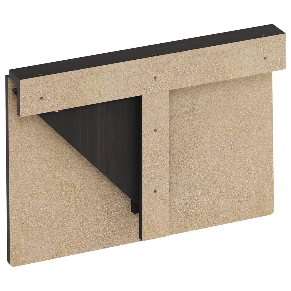 HOMLUX Wall Mounting Folding Table in Espresso, , large