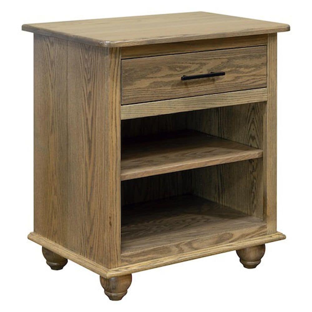 Fleming Furniture Co. Denver 1 Soft-Closing Drawer Nightstand in Aspen with 2 Shelves, , large