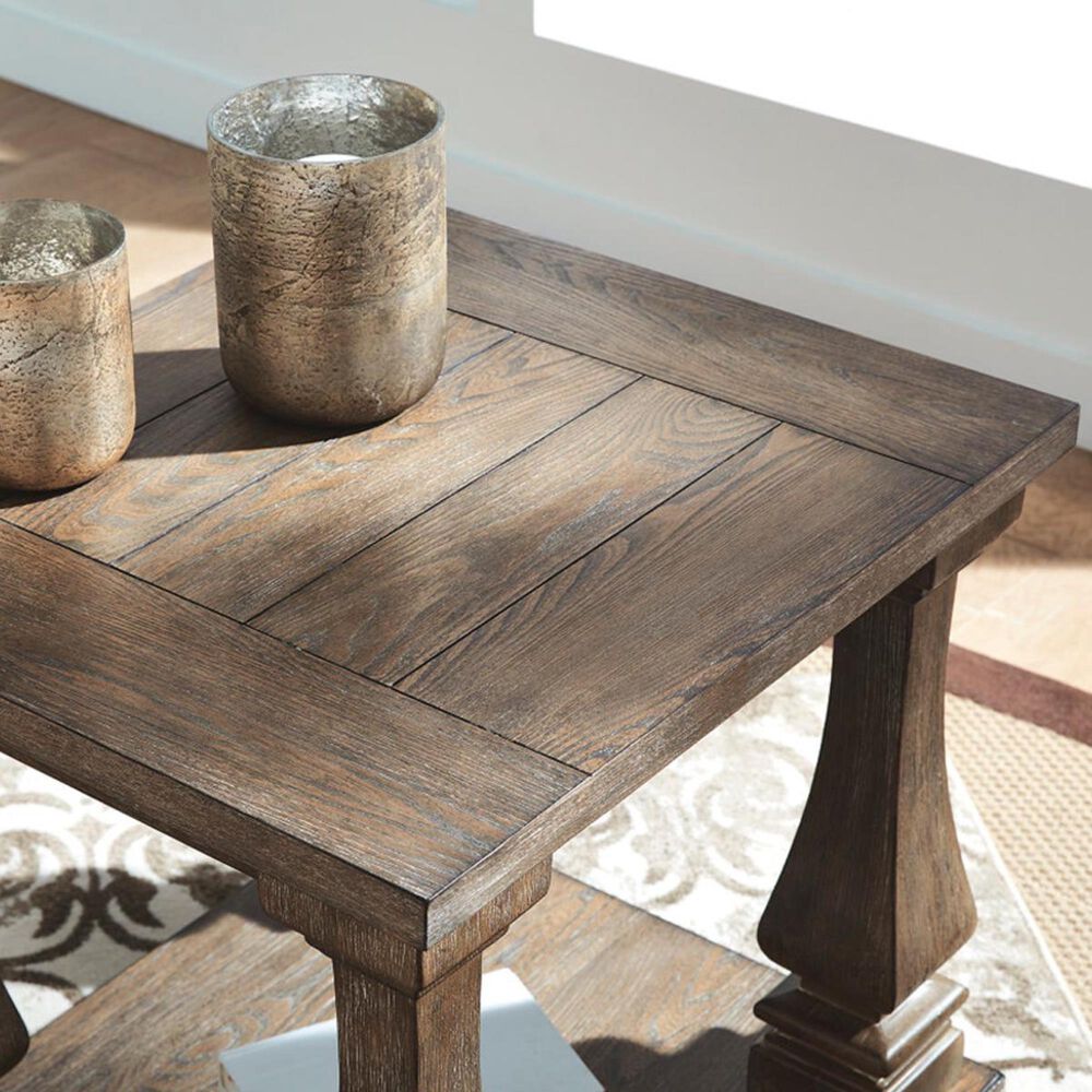 Ashley Johnelle End Table in Weathered Gray, , large