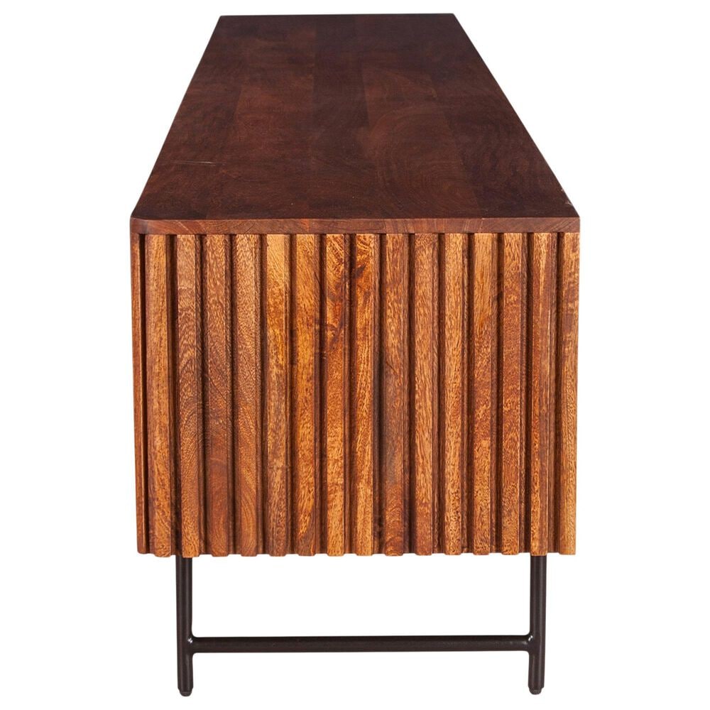 Home Trends &amp; Design Verbania 98" Media Cabinet in Pecan Brown, , large