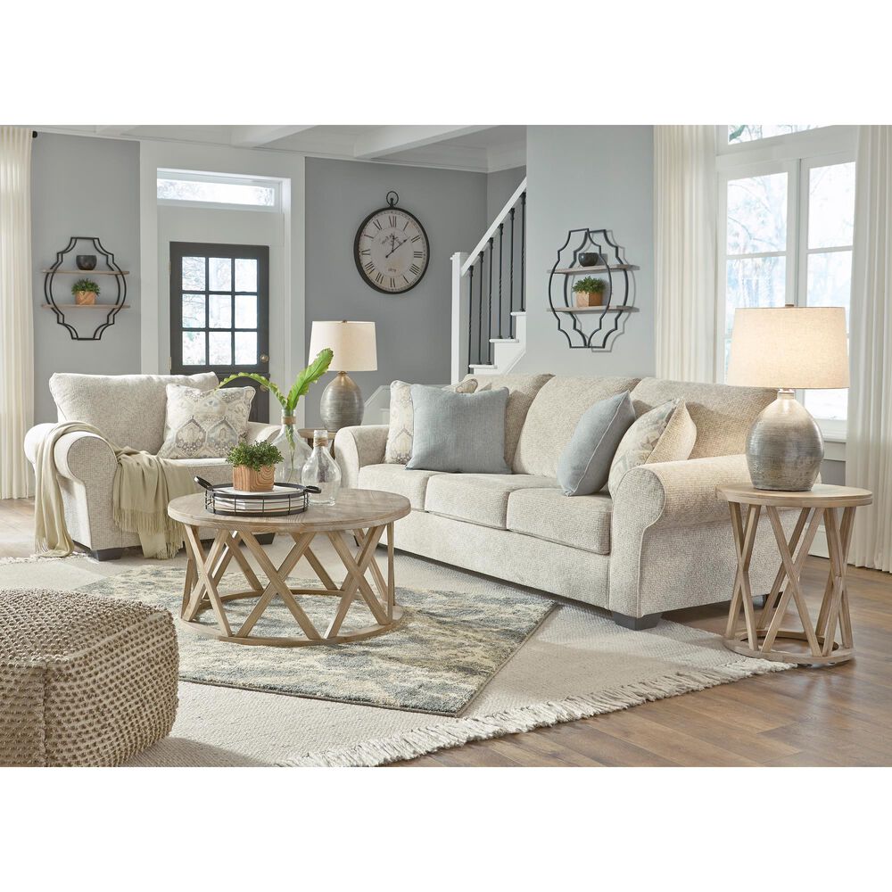 Signature Design by Ashley Haisley Stationary Sofa in Ivory, , large