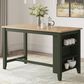 Ashley Gesthaven Counter Height Table in Natural and Green - Table Only, , large