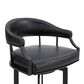Blue River Pharaoh 26" Swivel Counter Stool in Black, , large