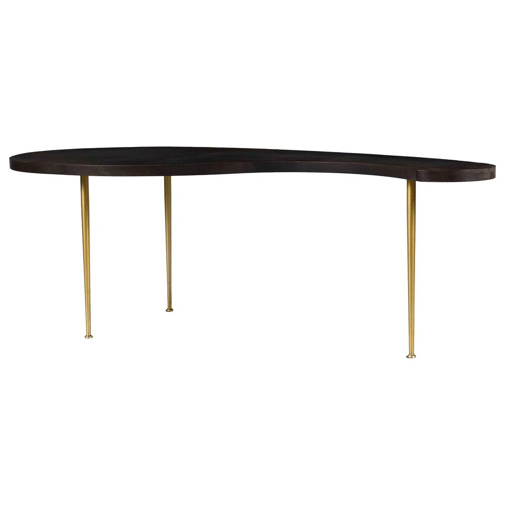 Tov Furniture Haiku Coffee Table in Dark Grey/Antique Brass, , large
