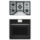 Cafe 2-Piece Kitchen Package with Matte Black 30" Smart Built-In Convection Single Wall Oven and Stainless Steel 30" Gas Cooktop, , large
