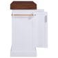 HOMLUX 53" Large Kitchen Island with 3.5" Thick Desktop in White, , large