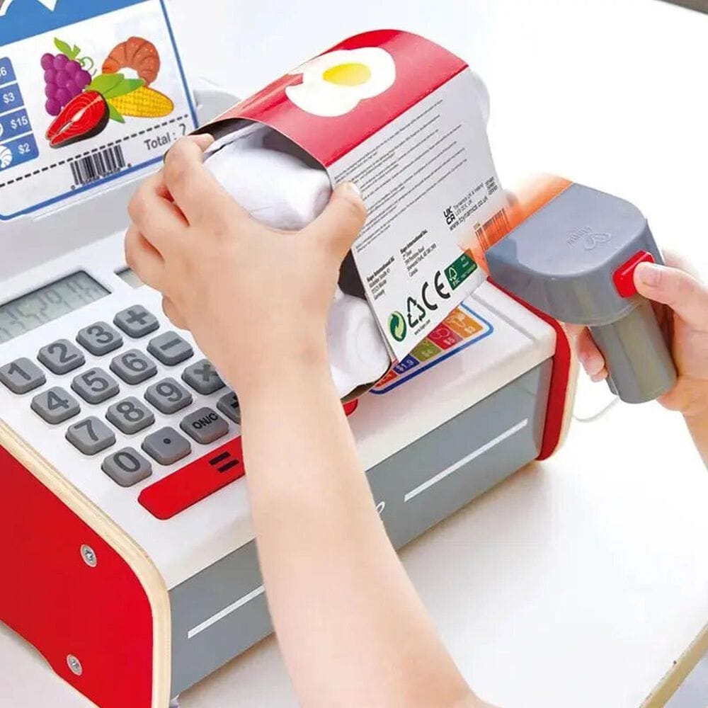 Hape Toys Beep and Buy Cash Register in Multicolor, , large