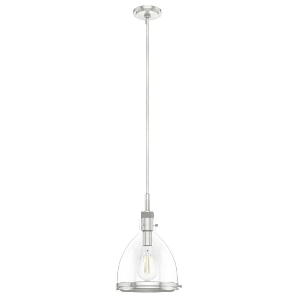 Hunter Van Nuys 10" 1-Light Pendant in Brushed Nickel, , large