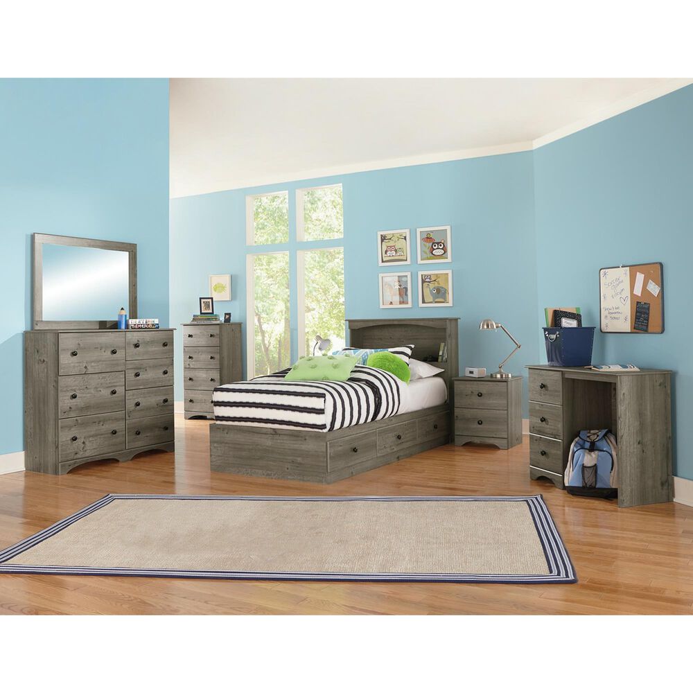 Lemoore Essential 2-Drawer Nightstand in Weathered Gray Ash, , large