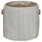 Maple and Jade Star Stuffed Pouf in Brown, Gray, Red and White, , large