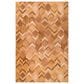 Dalyn Rug Company Durango Chevron 4" Round Spice Indoor/Outdoor Area Rug, , large