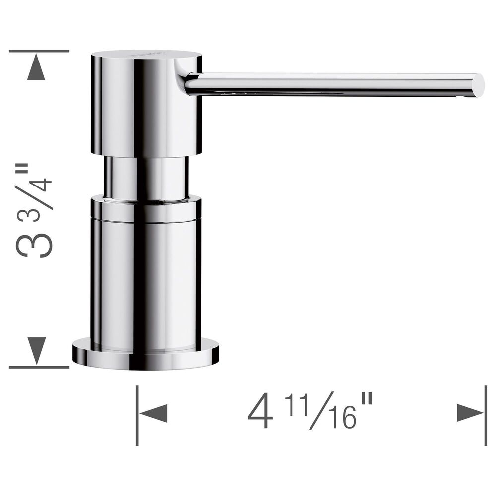 Blanco Lato Soap Dispenser in Chrome, , large