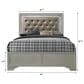 Crown Mark Lyssa Queen Panel Bed with LED in Champagne, , large