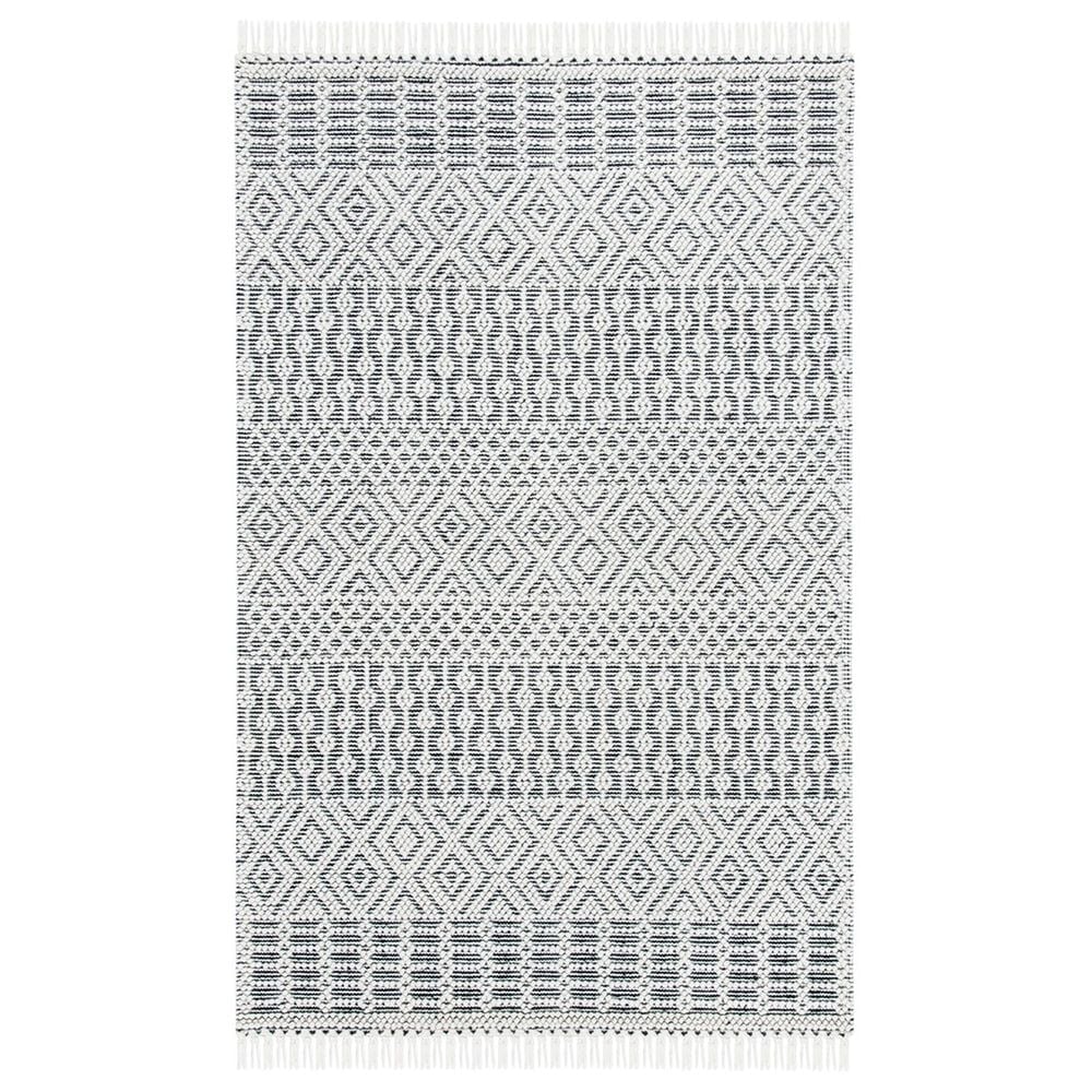 Safavieh Natura NAT852Z 4" x 6" Ivory and Black Area Rug, , large