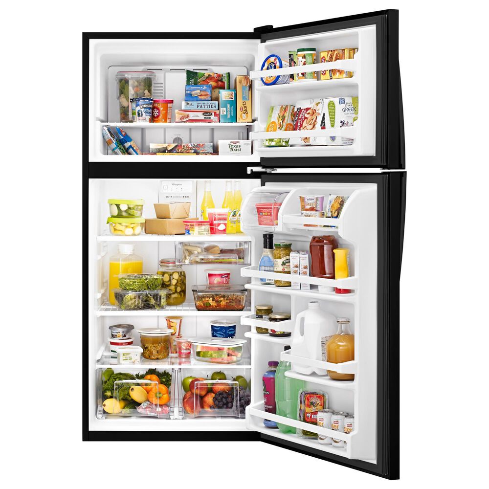 Whirlpool 18 Cu. Ft. Top Freezer Refrigerator in Black, , large