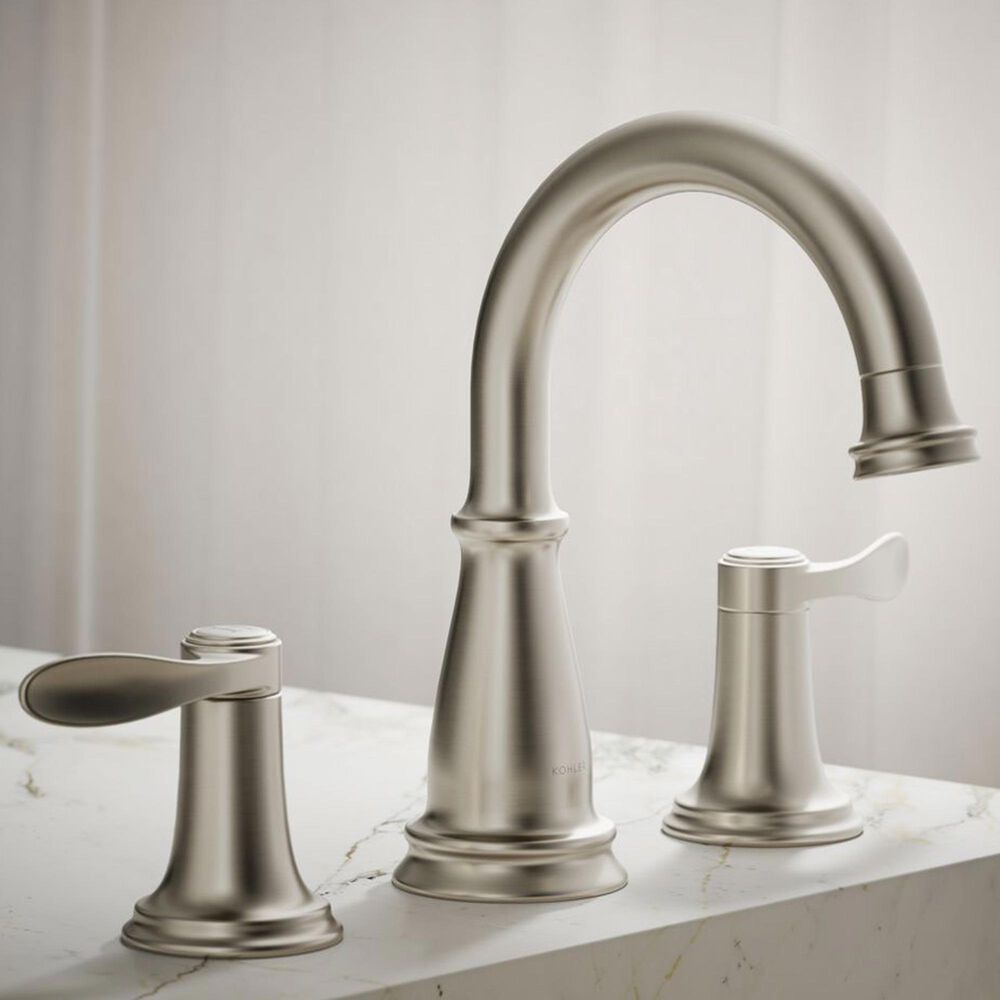 Kohler Bellera Widespread Bathroom Sink Faucet in Vibrant Brushed Nickel, , large