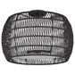 Golden Lighting Everly 4-Light Semi-Flush in Black/Matte Black Rattan, , large