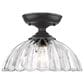 Golden Lighting Audra 1-Light Semi-Flush in Matte Black, , large
