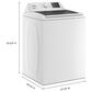 Whirlpool 4.2 - 4.3 Cu. Ft. Top Load Washer with 2-in-1 Removable Agitator and Soft Close Glass Lid in White, , large