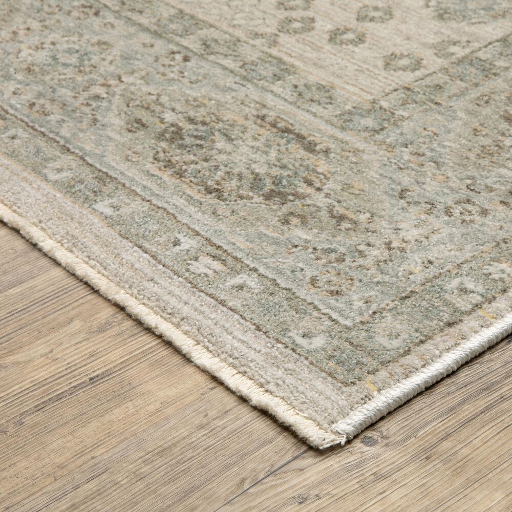 Oriental Weavers Keaton KEA04 Beige and Green 6&#39;7&quot; x 9&#39;6&quot; Area Rug, , large
