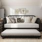 Furniture of America Wren Twin Daybed with Trundle in Black, , large