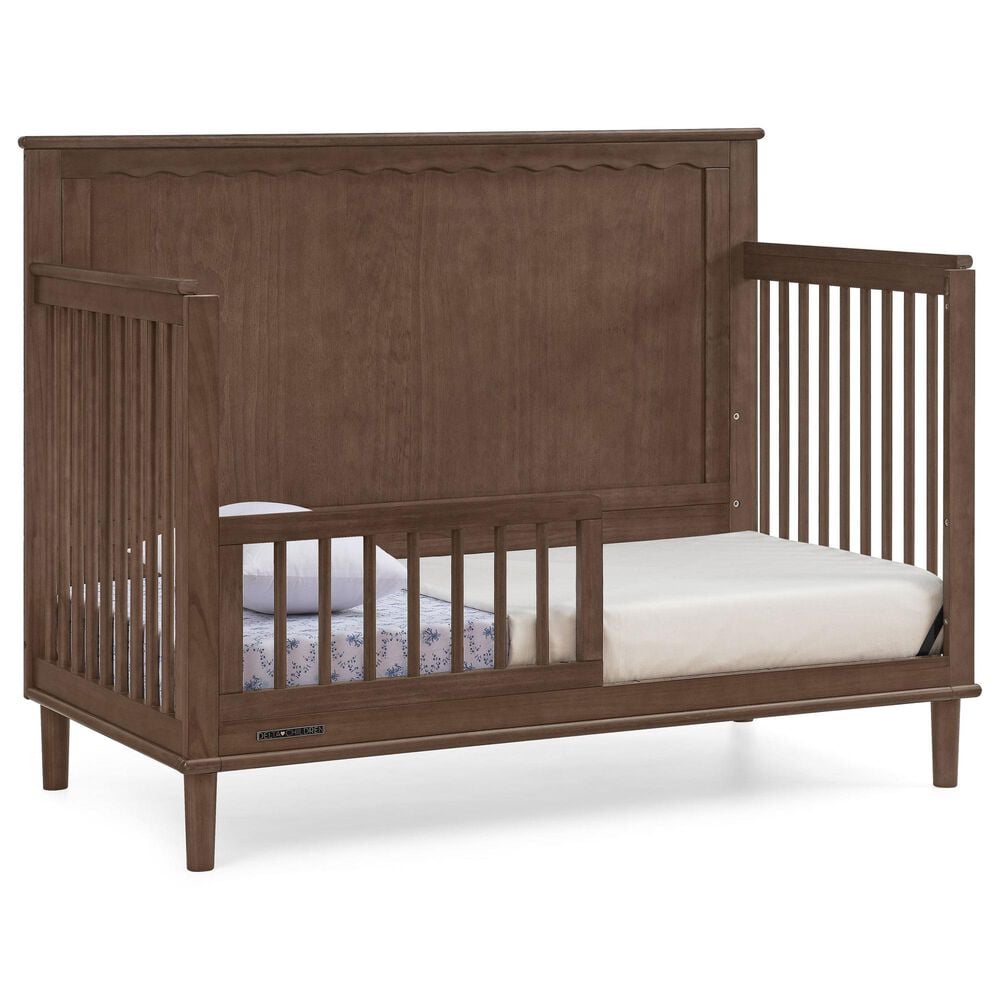 Delta Children Penelope 6-In-1 Convertible Crib in Teak Brown, , large