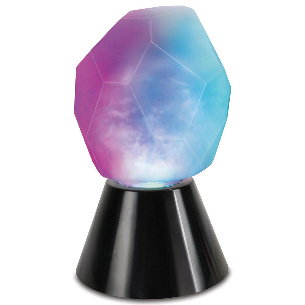 Enhance Tabletop Crystal Lamp with Swirling RGB Lighting in Multicolor, , large