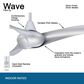 Minka-Aire Wave 52" Ceiling Fan in Silver, , large