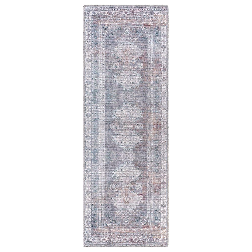Surya Colin 2"7" x 10" Charcoal, Light Gray, Brown and Cream Runner, , large