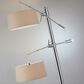 Adesso Manhattan 2-Arm Arc Lamp in Brushed Steel, , large