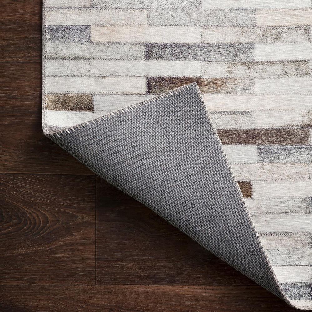 Loloi II Maddox MAD-01 2&#39;3&quot; x 3&#39;9&quot; Ivory and Grey Scatter Rug, , large