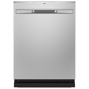 GE Appliances 24" Built-In Interior Dishwasher with Pocket Handle in Stainless Steel, , large