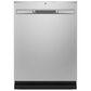 GE Appliances 24" Built-In Interior Dishwasher with Pocket Handle in Stainless Steel, , large