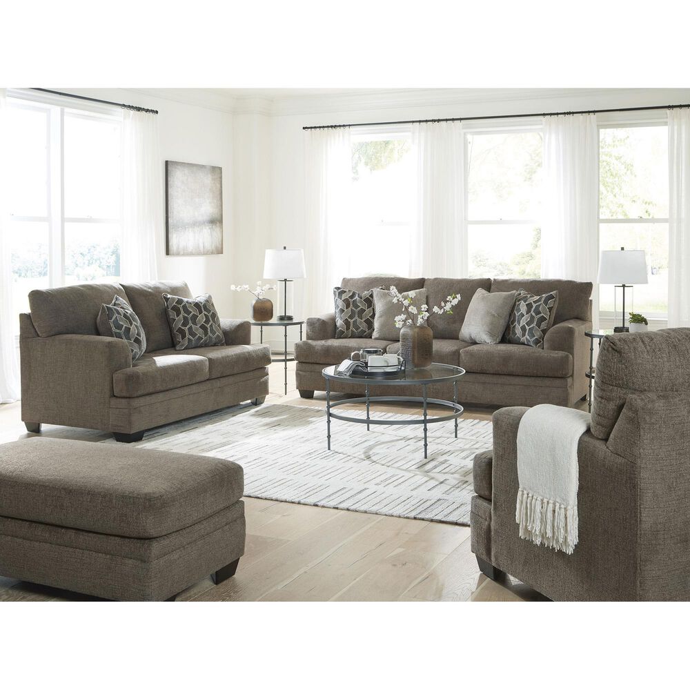 Ashley Stonemeade Stationary Sofa and Loveseat Set in Nutmeg, , large